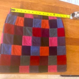 Ralph Lauren patchwork corduroy skirt